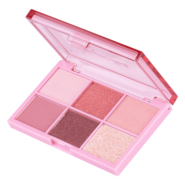 باليت ظلال عيون زاهية باللون الوردي 0.7 جرام × 6 ألوان زاهية للأطفال (M)