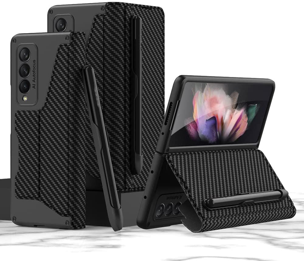 Leather Wallet Case Shockproof Cover With S Pen Holder For Samsung Galaxy Z Fold 4