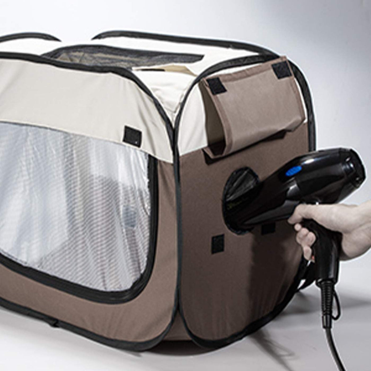 Pet Drying Box Foldable Pet Dry Room Grooming House Pet Bath Hair Dryer Cage