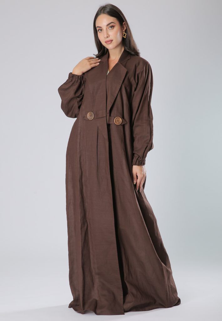 MOiSTREET Western Style Coat Abaya