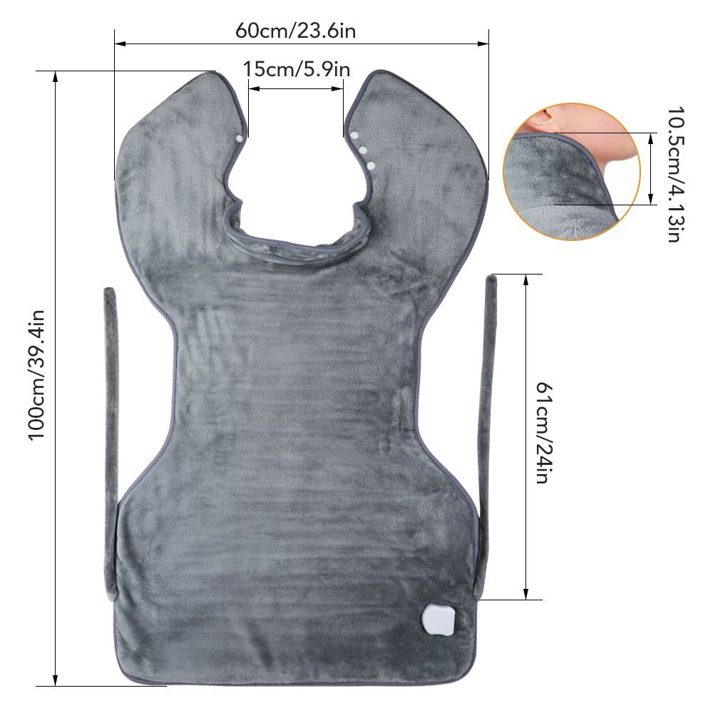 Electric Heating Pad Heating Wrap Shawl Soft Flannel Vest For Neck Shoulders Back