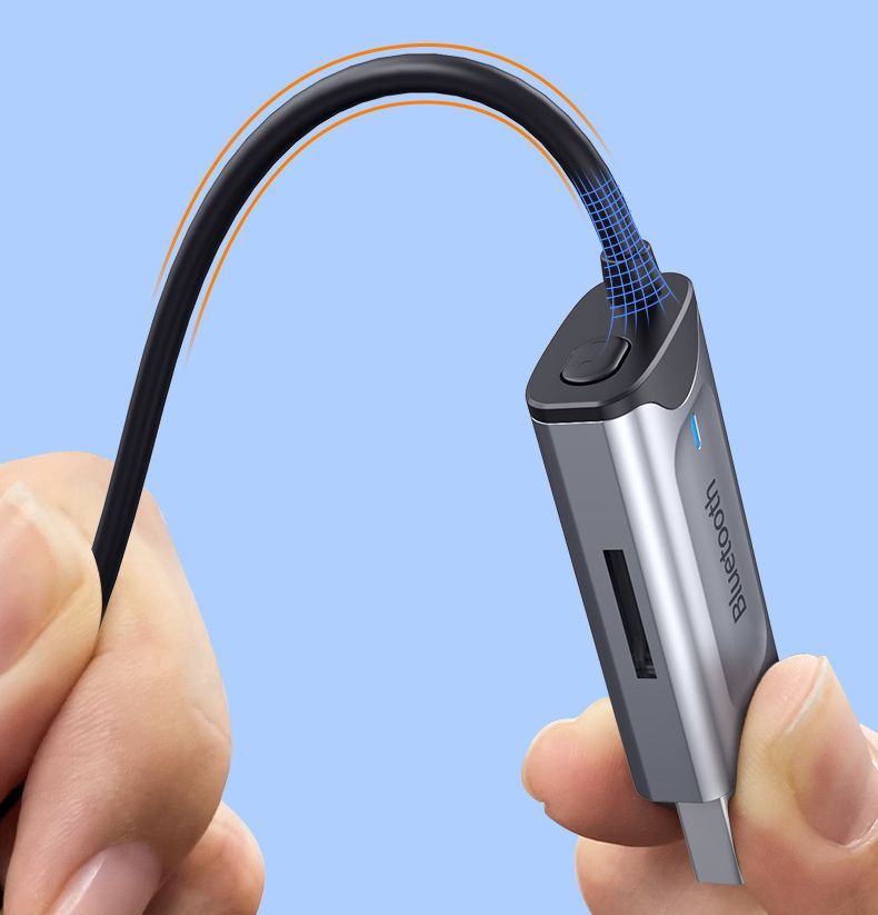 Bluetooth Aux Adapter USB To 3.5mm Jack Car Wireless Audio Receiver With Mic