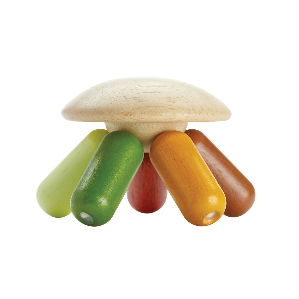 PlanToys Flexi Jellyfish — طراز ريفي عصري | لعبة خشبية للأطفال الرضع
