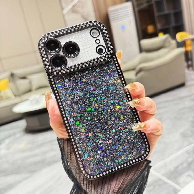 For iPhone 18 Pro Max / iPhone 17 Pro Max Diamond Glitter Sequins TPU Phone Case