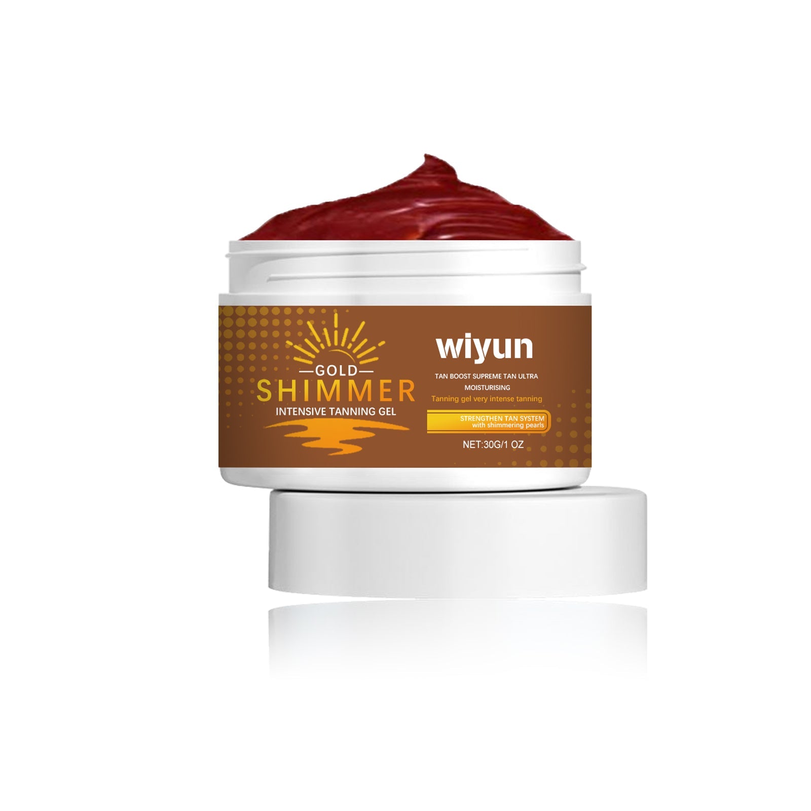 Black Repair Gel, Brighten Skin, Even Skin Tone, Summer Tanning, Natural Shine ,30g
