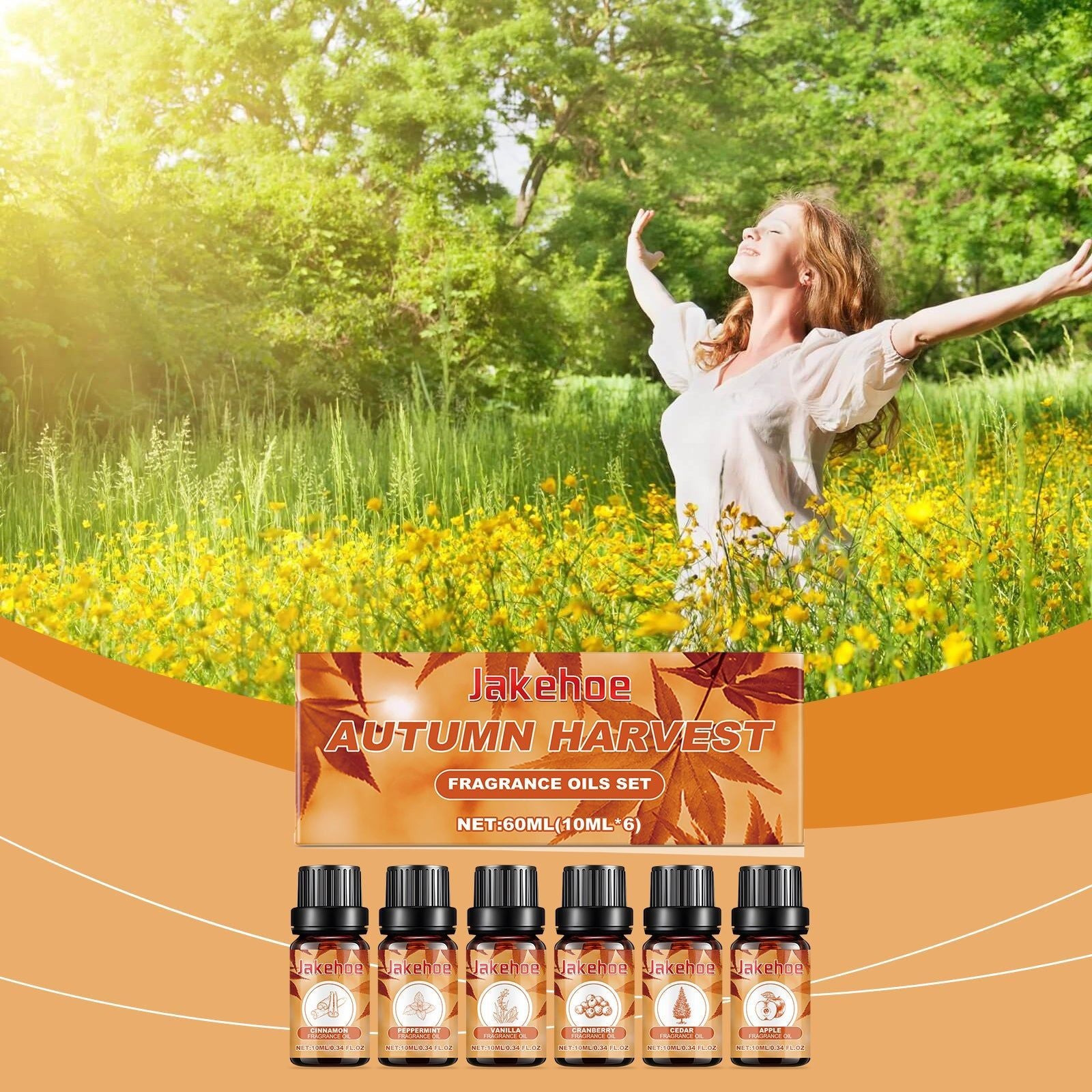 Autumn Aromatherapy Essential Oil, Long-Lasting Warm Fragrance, Fresh Air, Cozy Home Atmosphere ,60ml