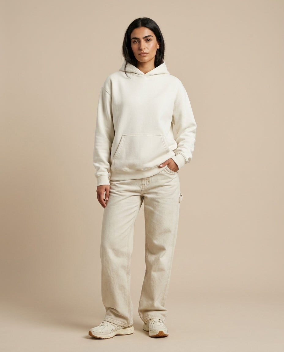 Okapi White Canopy Hoodie