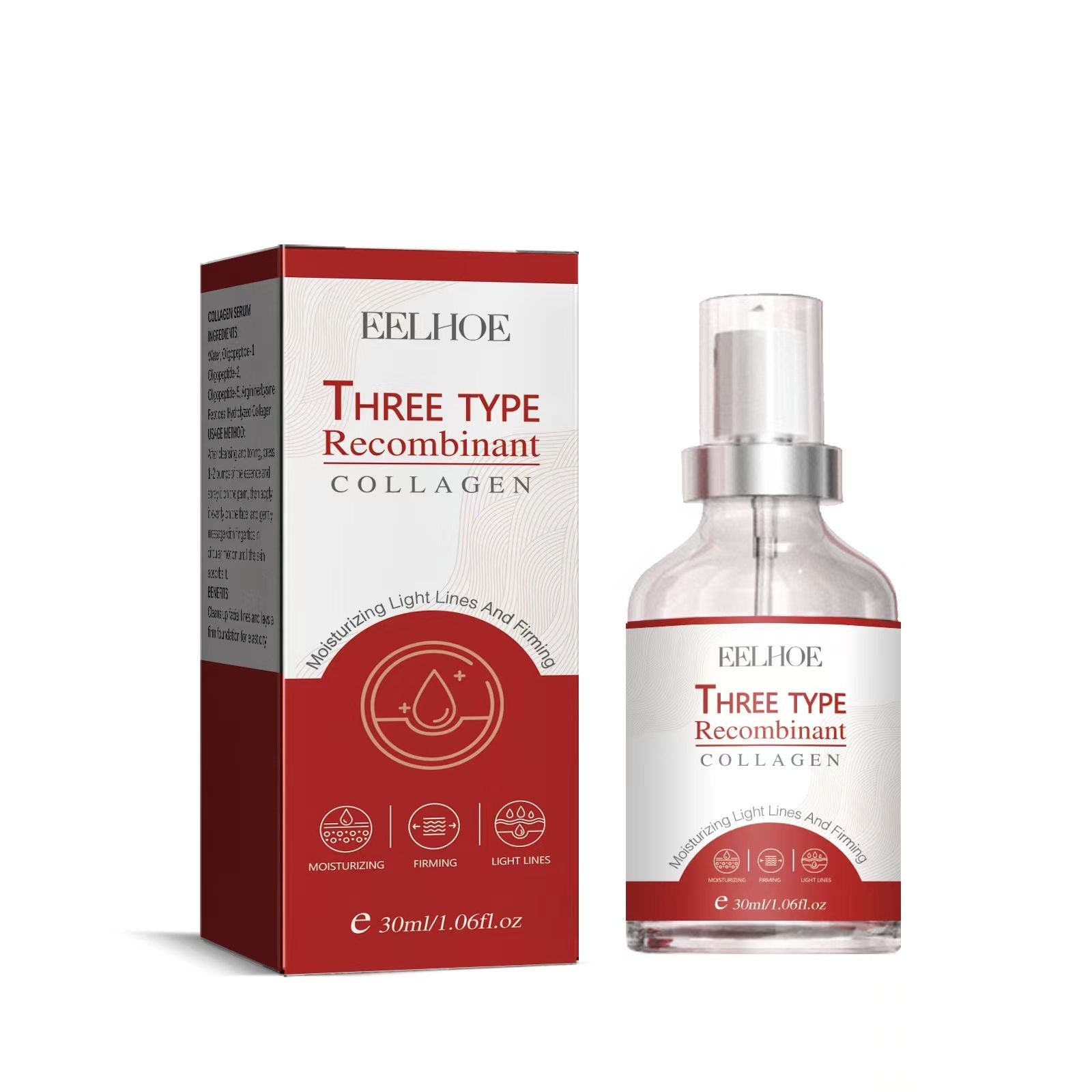 Collagen Serum, Deeply Moisturizes, Fights Fine Lines, Tightens Skin, Anti-Aging ,30ml