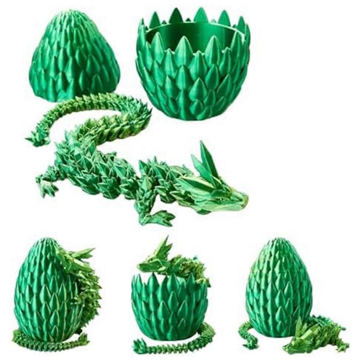 Easter Egg,12In Dragon Toy, Dragon Eggs with Dragon Inside,Green