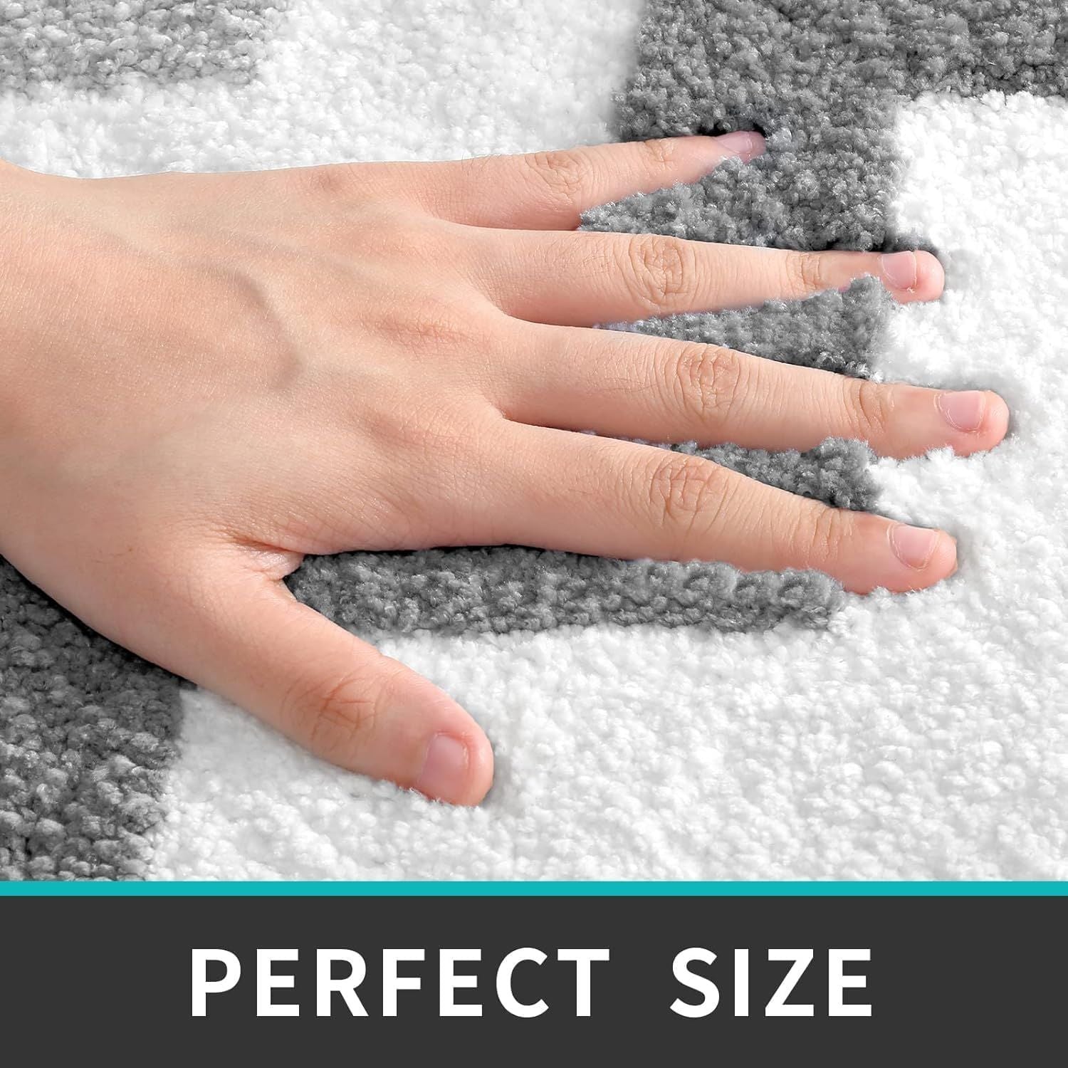 AIESY® Beautiful Luxury Washable Quick Dry Non Slip Bath Mat