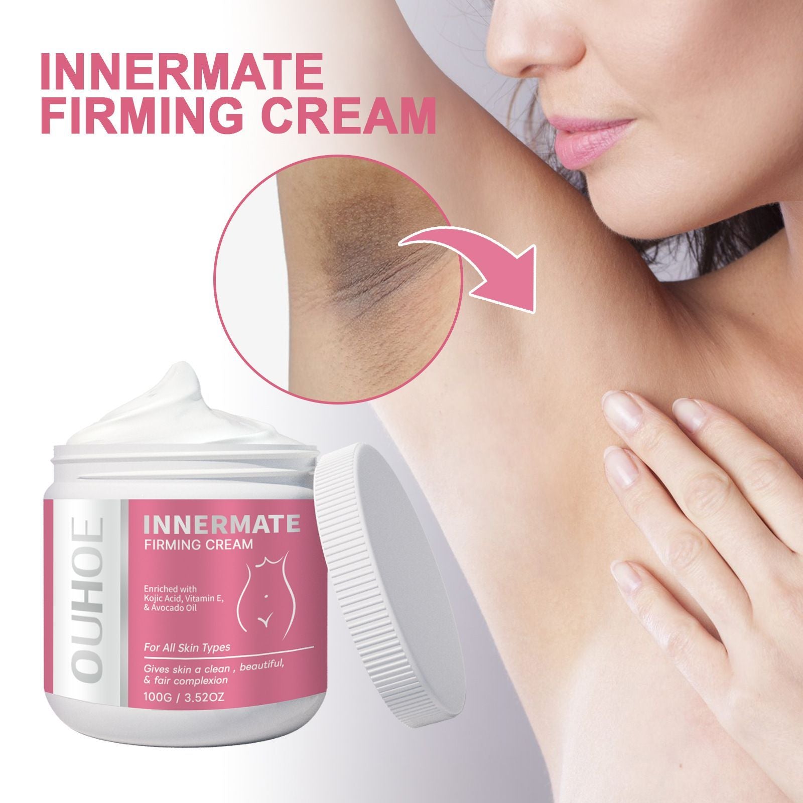 Moisturizing Body Cream for Inner Thighs Underarms 100g