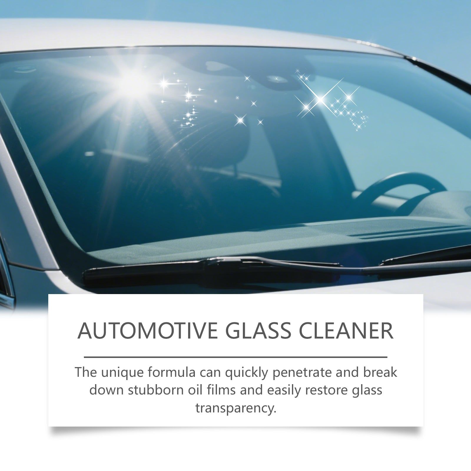 Car Windshield Cleaner, Fog-Free, Fast Dust & Stain Removal, Easy Car Cleaning ,1set
