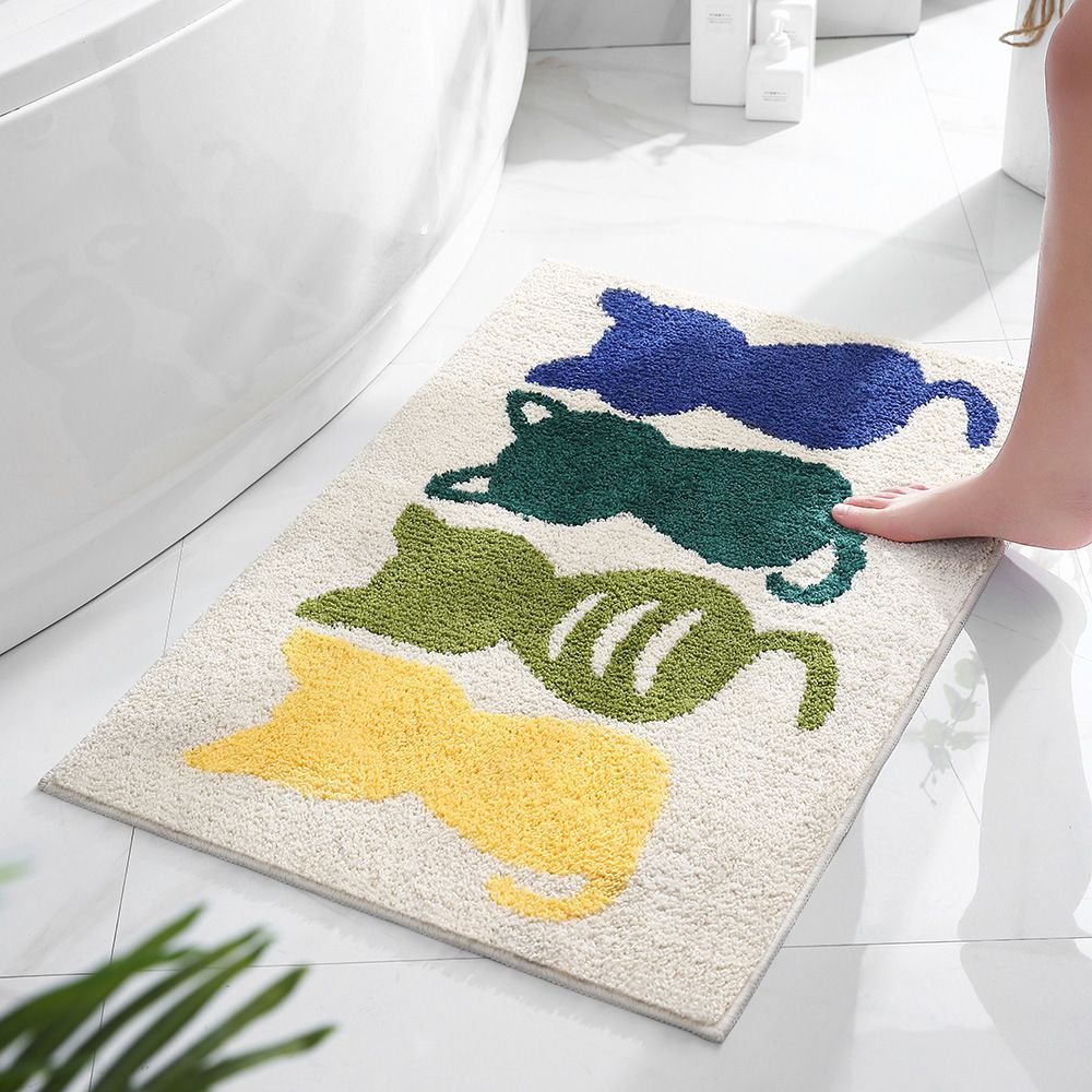 Bathroom Absorbent Carpet Home Rubber Anti-Slip Door Carpet for Entrance Doormat