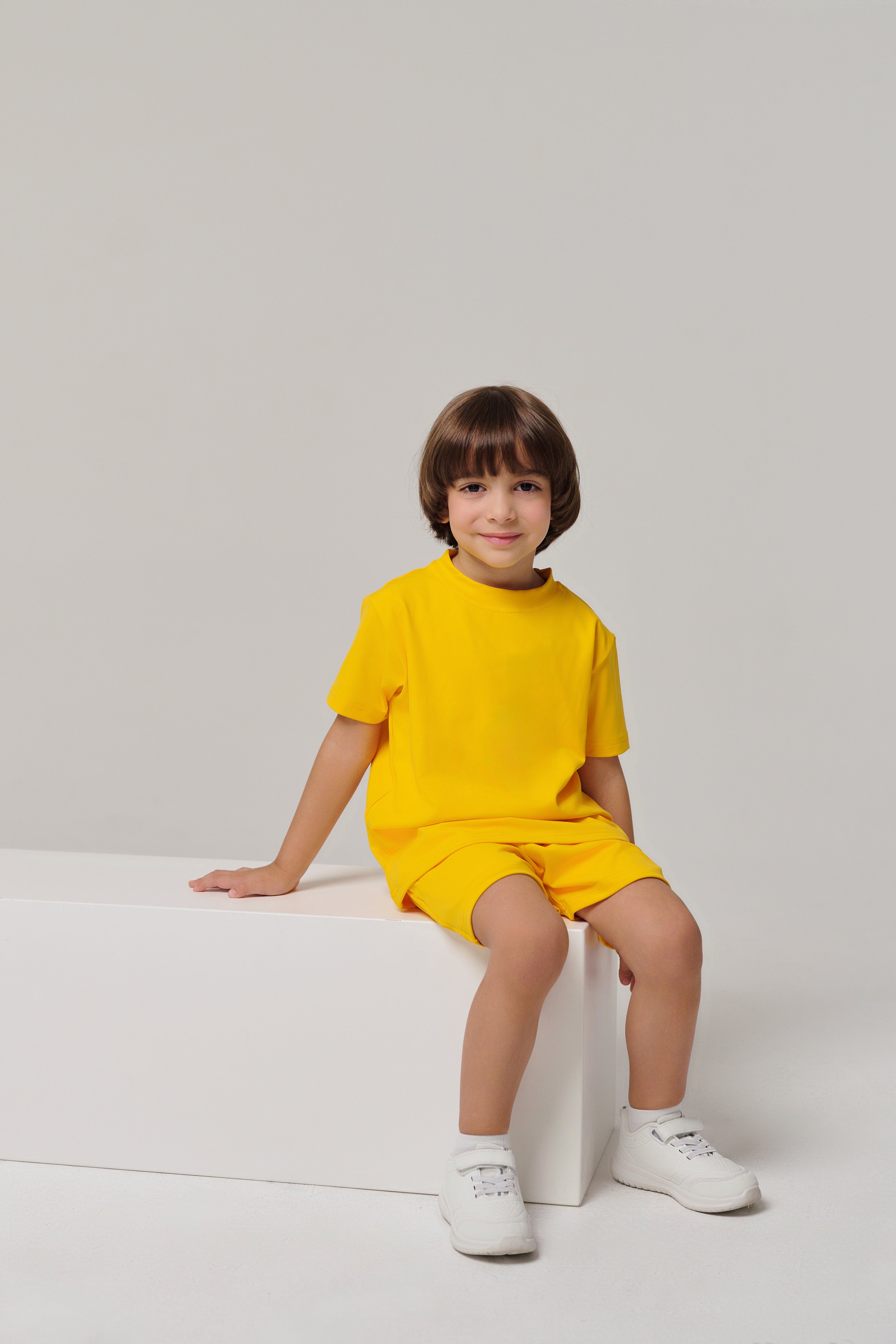 Regular Fit Kids Shorts - Bright Yellow