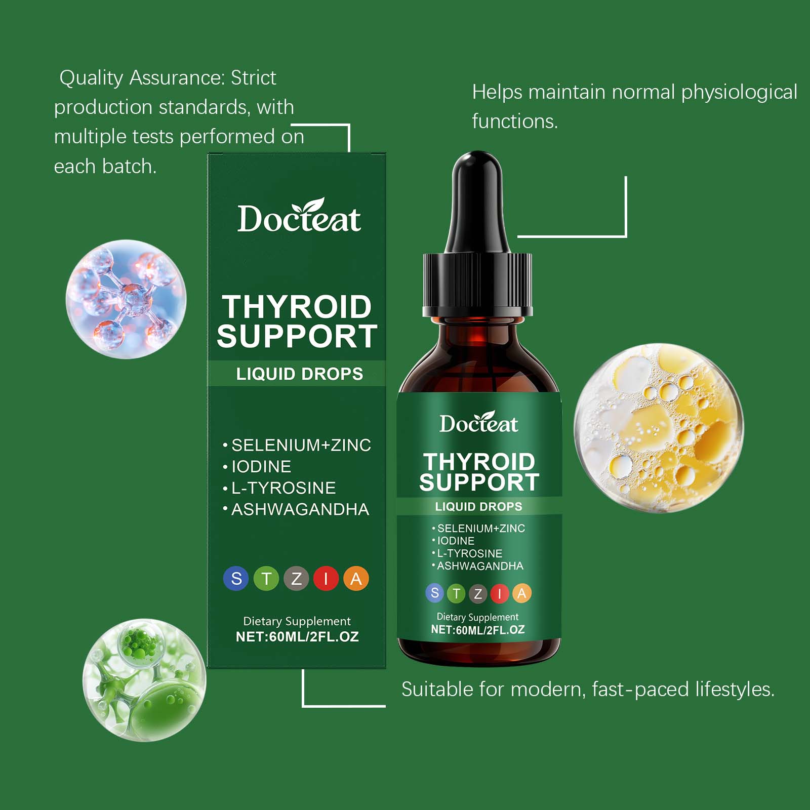 Body Care Drops Daily Gentle Vitality Boost for Women, Natural, Safe ,60ml