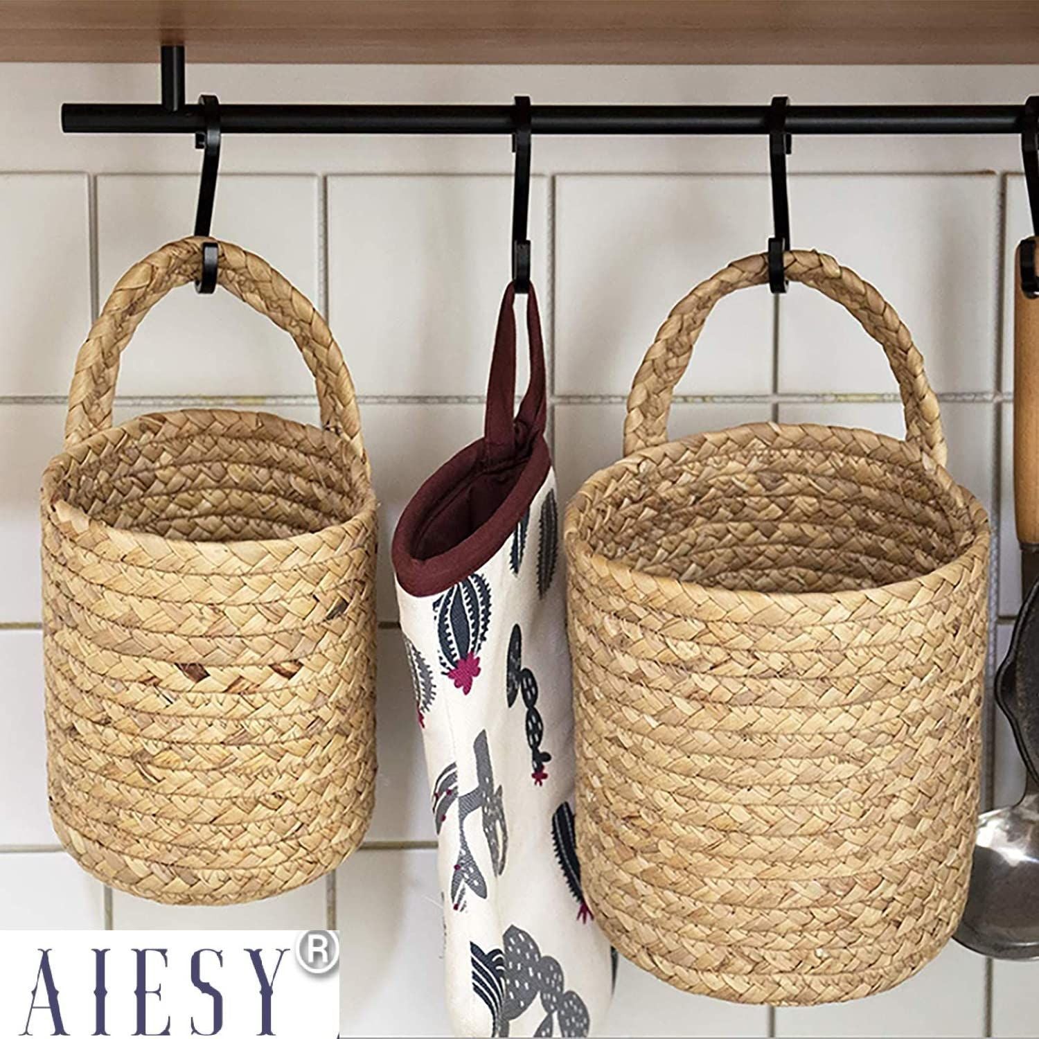 AIESY® 2 Pcs Beautiful Handcrafted Decorative Plant Hanging Baskets