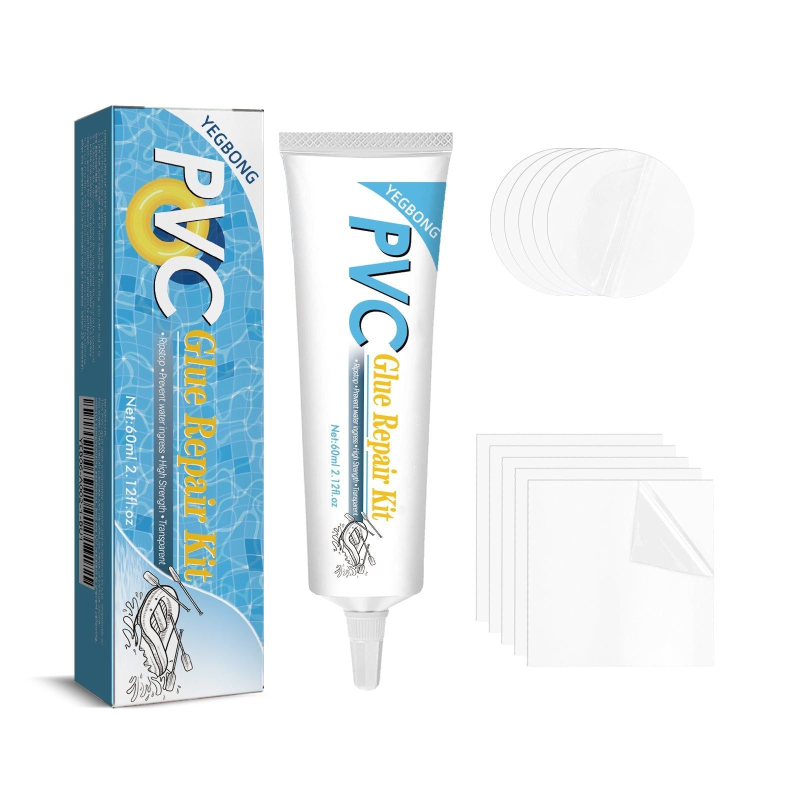 Pool Repair Kit, Fix Cracks Instantly, Waterproof Inflatable Repair Solution ,1set