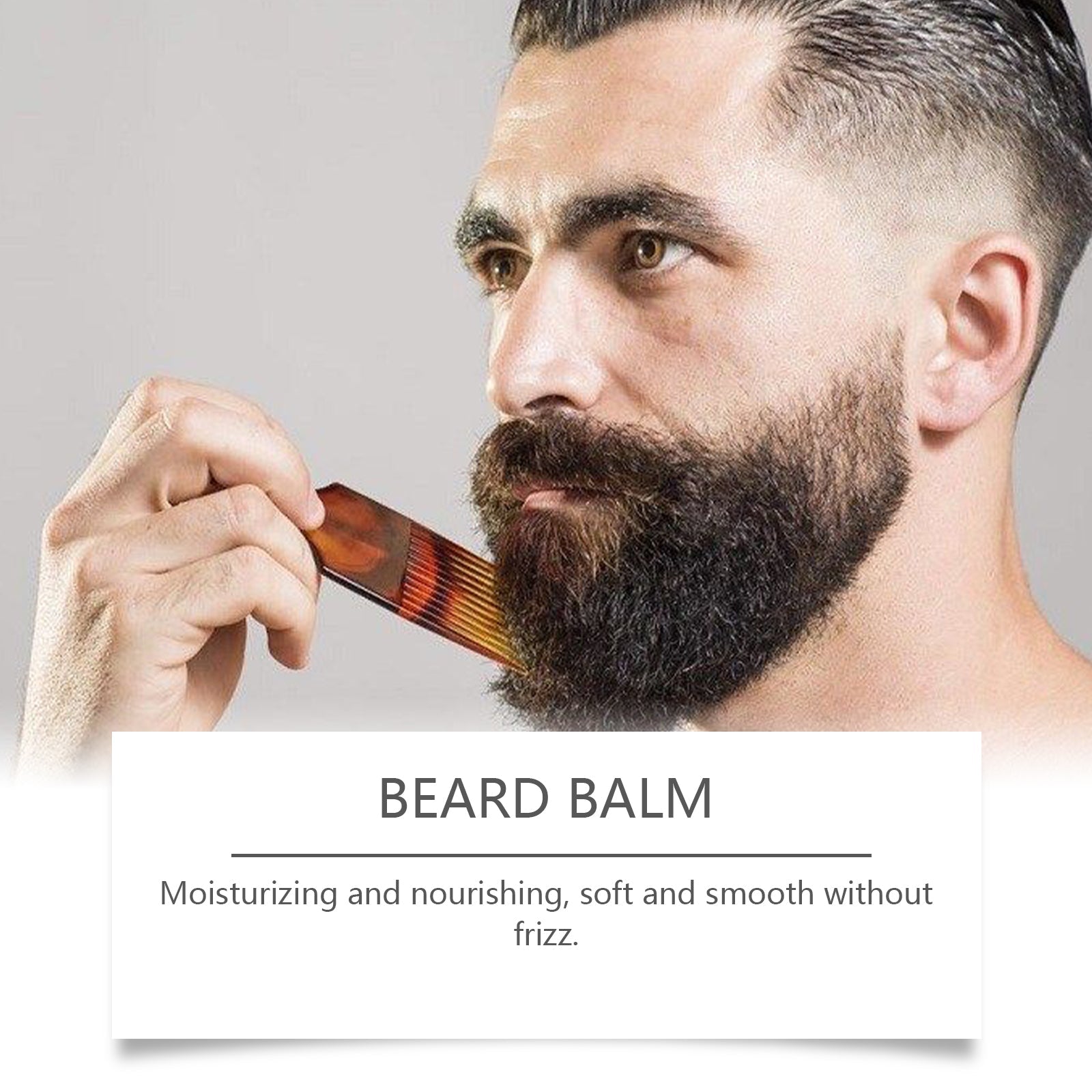 Beard Care Cream, Nourishing, Moisturizing, Non-Greasy, Gentle for Men ,30g