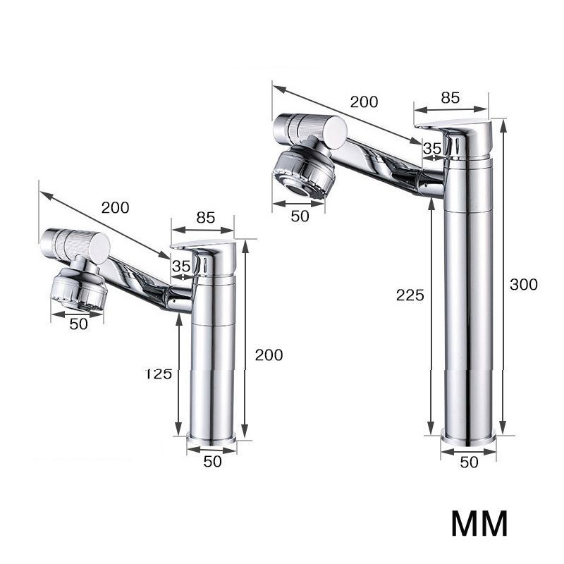 Bathroom Hot Cold Faucet, Specification: Short HT-805065 Short HT-805065