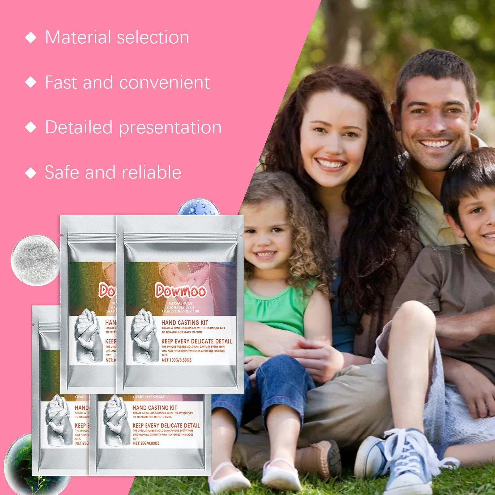 Create Lifelike Hand Model Set for DIY Cloning, Fingerprint Art, Perfect Gift ,1set