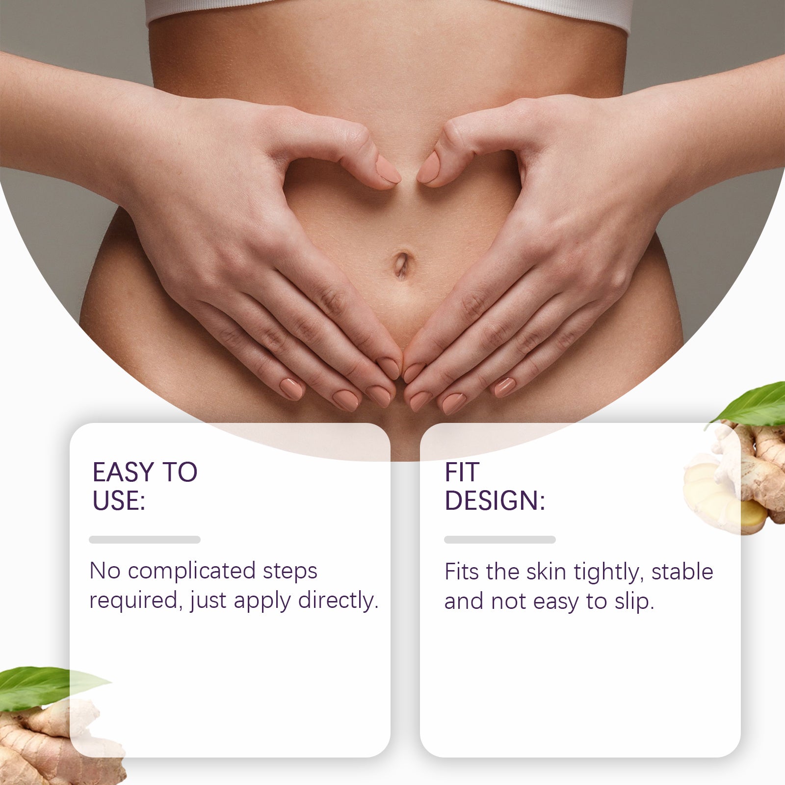 Body Care Patch for Bodybuilding, Skin Firming, Collagen Boost, Easy Massage Line Care ,4pcs