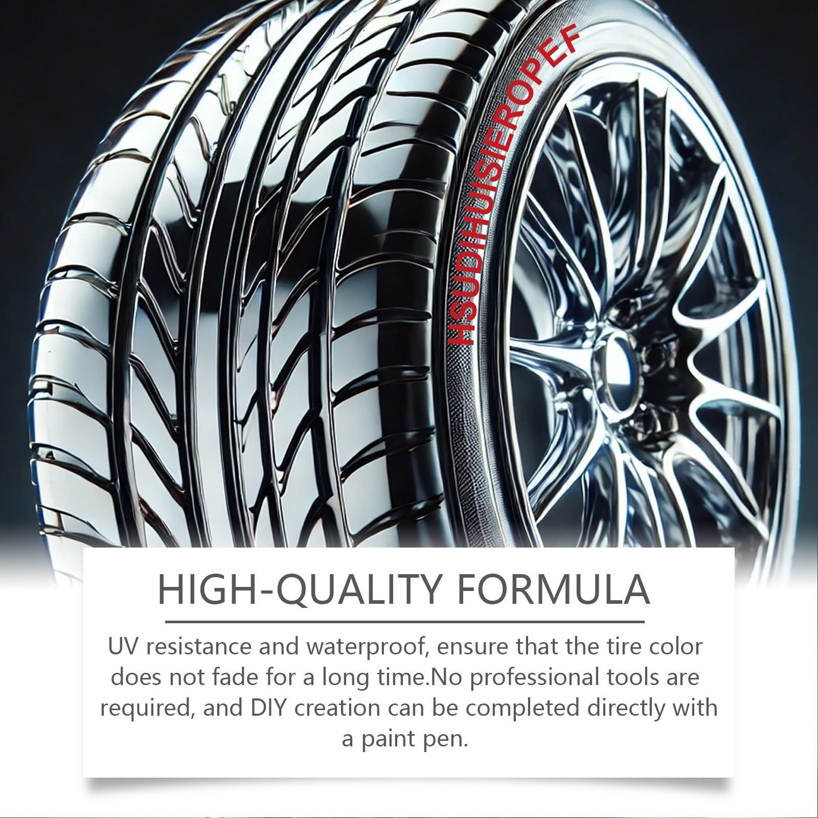Create Stunning Car Tire Designs with Durable Car Tire Drawing Pen, Easy DIY, Long-lasting Color ,4 pieces