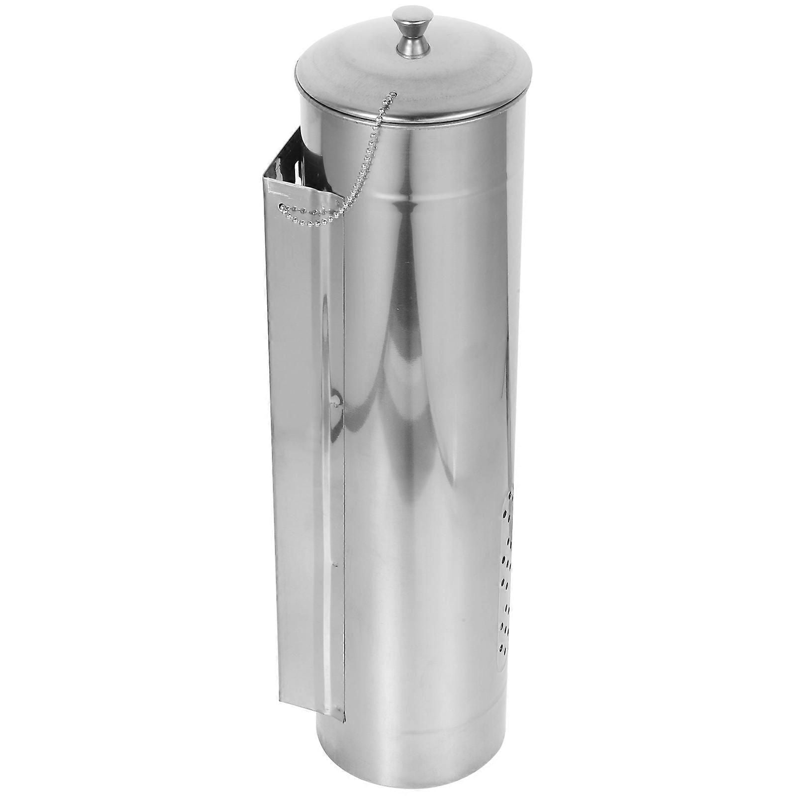 Stainless Steel Cup Dispenser Wall Mount Holder With Lid