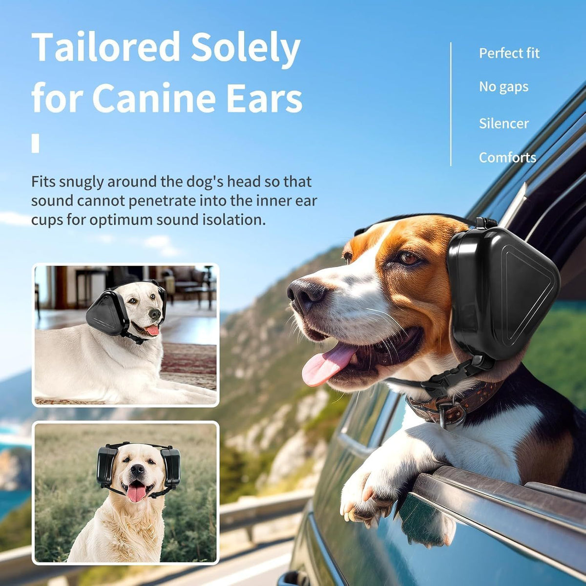 Dog Ear Muffs Noise Protection Noise Cancelling Headphones for Dogs