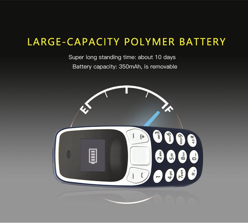 Mini Mobile Phone Keypad Wireless Portable Bluetooth Non Smart Mobile Phone