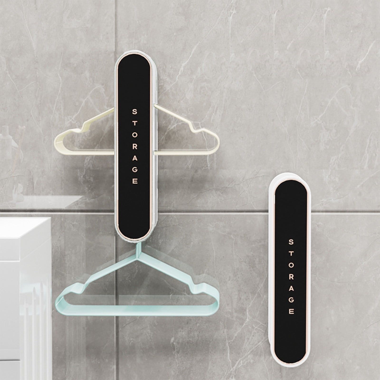 2 Pack Closet Organizers Clothes Hanger Storage Rack Retractable Balcony Organizer