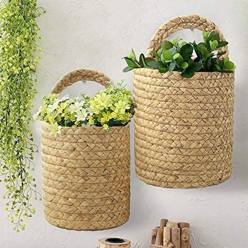 AIESY® Beautiful Handcrafted Decor Jute Baskets for Plantation
