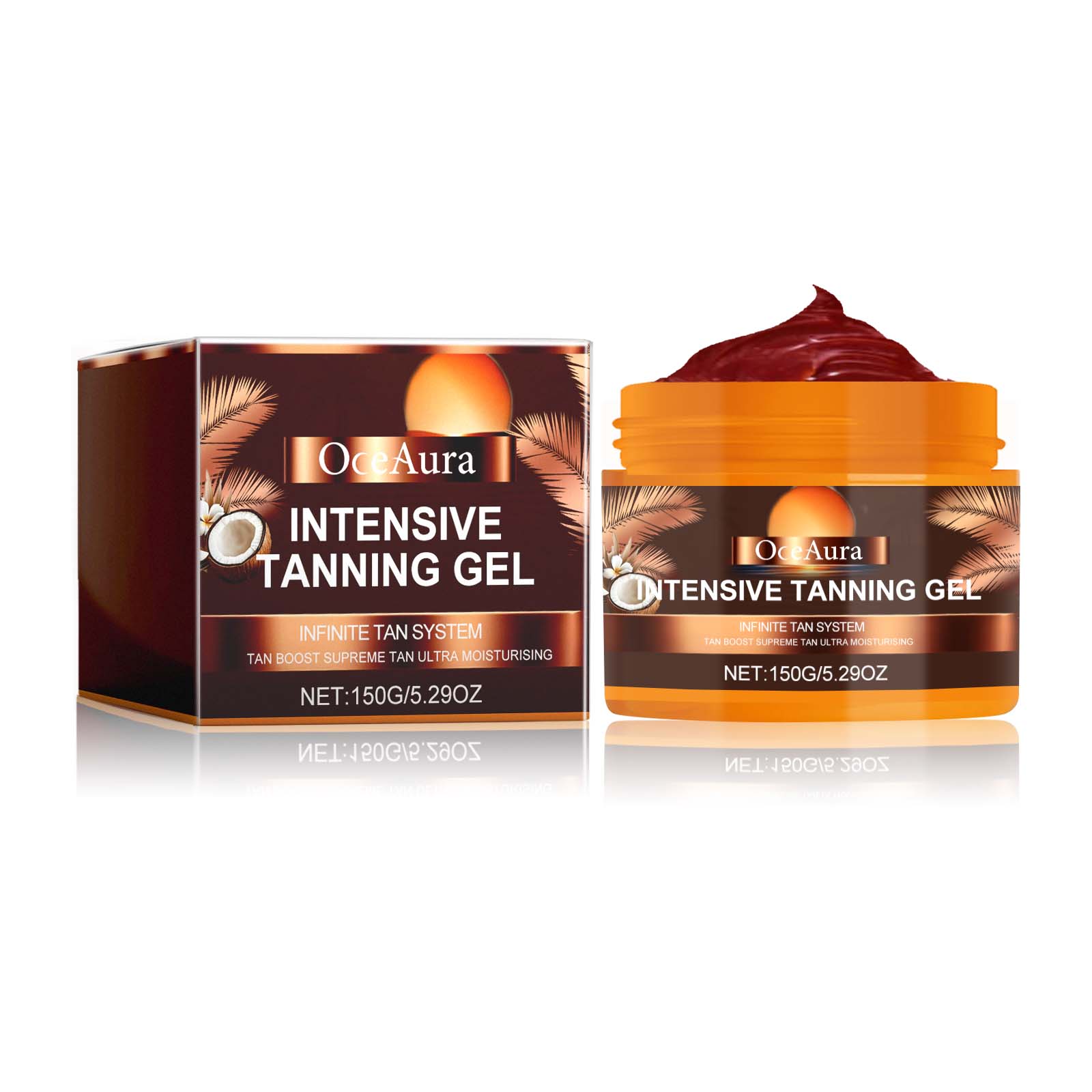Blackening Tanning Gel, Natural Summer Glow, Long-Lasting Moisturizer ,150g