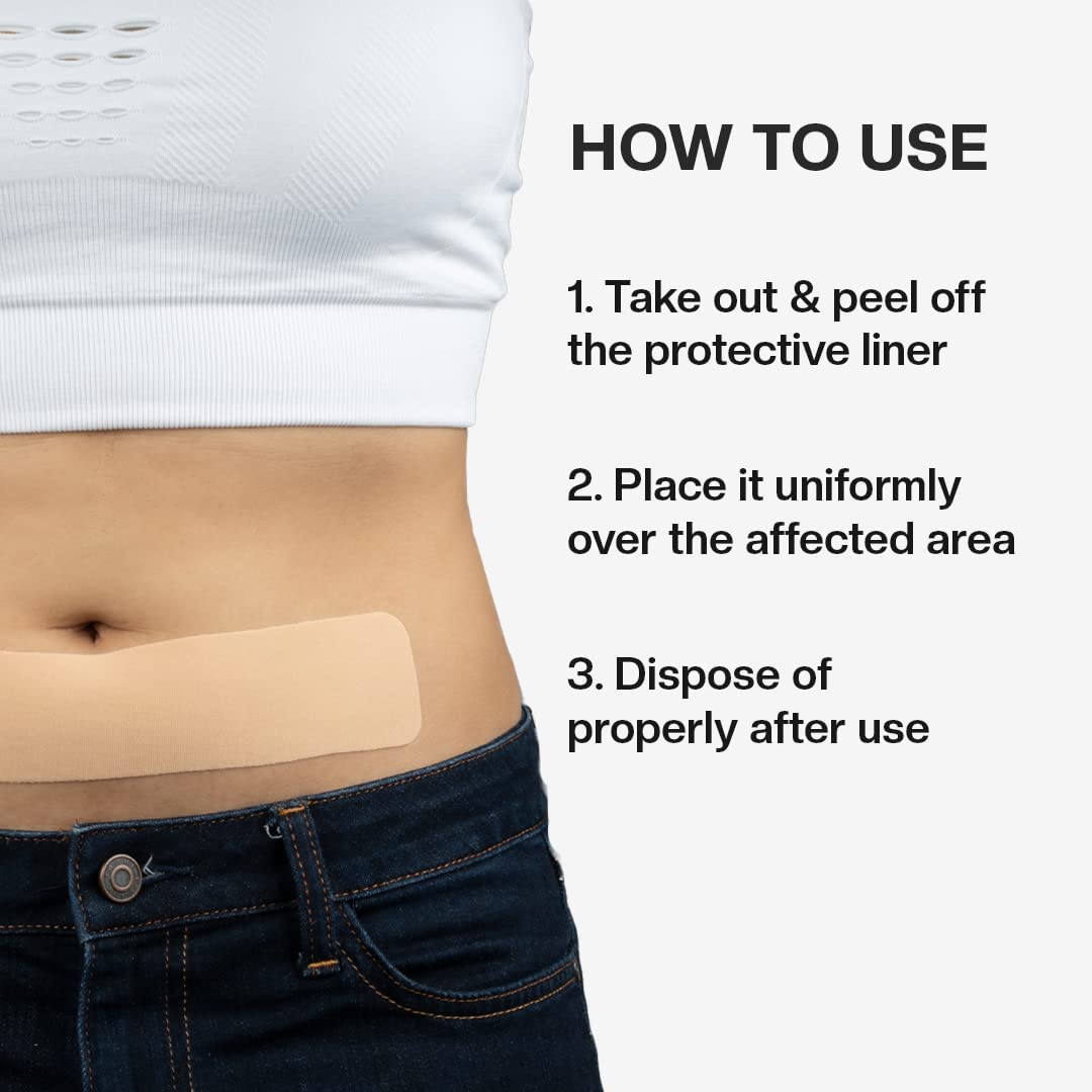 لاصقات Pee Safe النسائية العشبية لتخفيف الألم (عبوة من 10 لاصقات) | لاصقات طبيعية لتخفيف الألم | بدون آثار جانبية | تصميم أنيق | راحة لمدة تصل إلى 12 ساعة