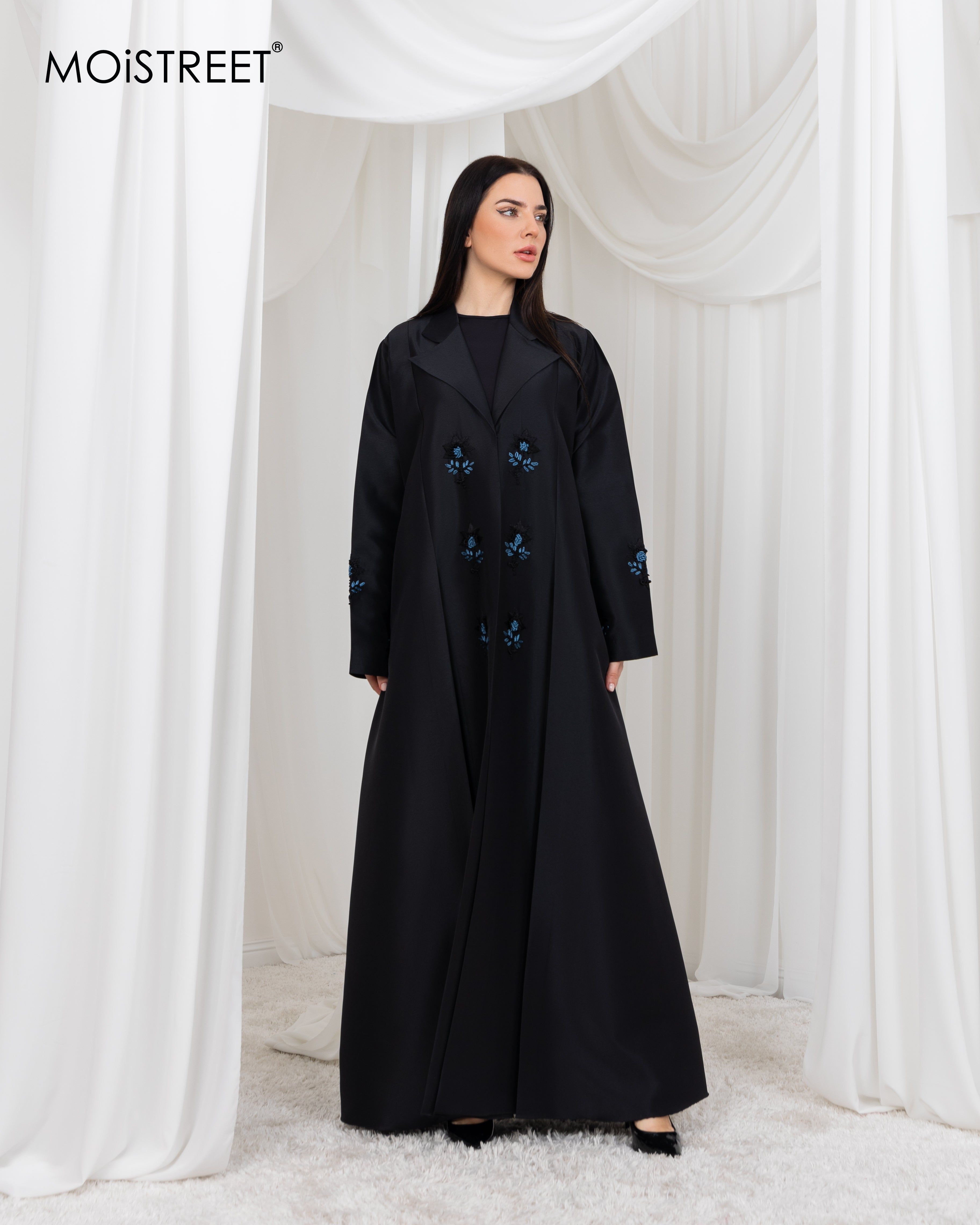 MOiSTREET Victoria Satin Handmade Abaya