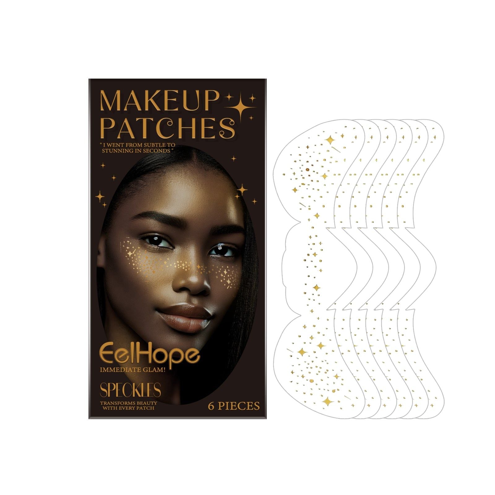 Create Natural Freckle Look with Waterproof Freckle Patch Stickers, Easy & Long-lasting ,6pieces