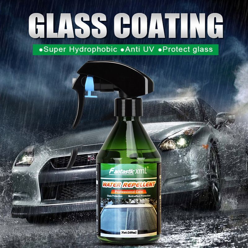 260ml Car Liquid Glass Coating Agent Hydrophobic Water Rain Repellent Spray