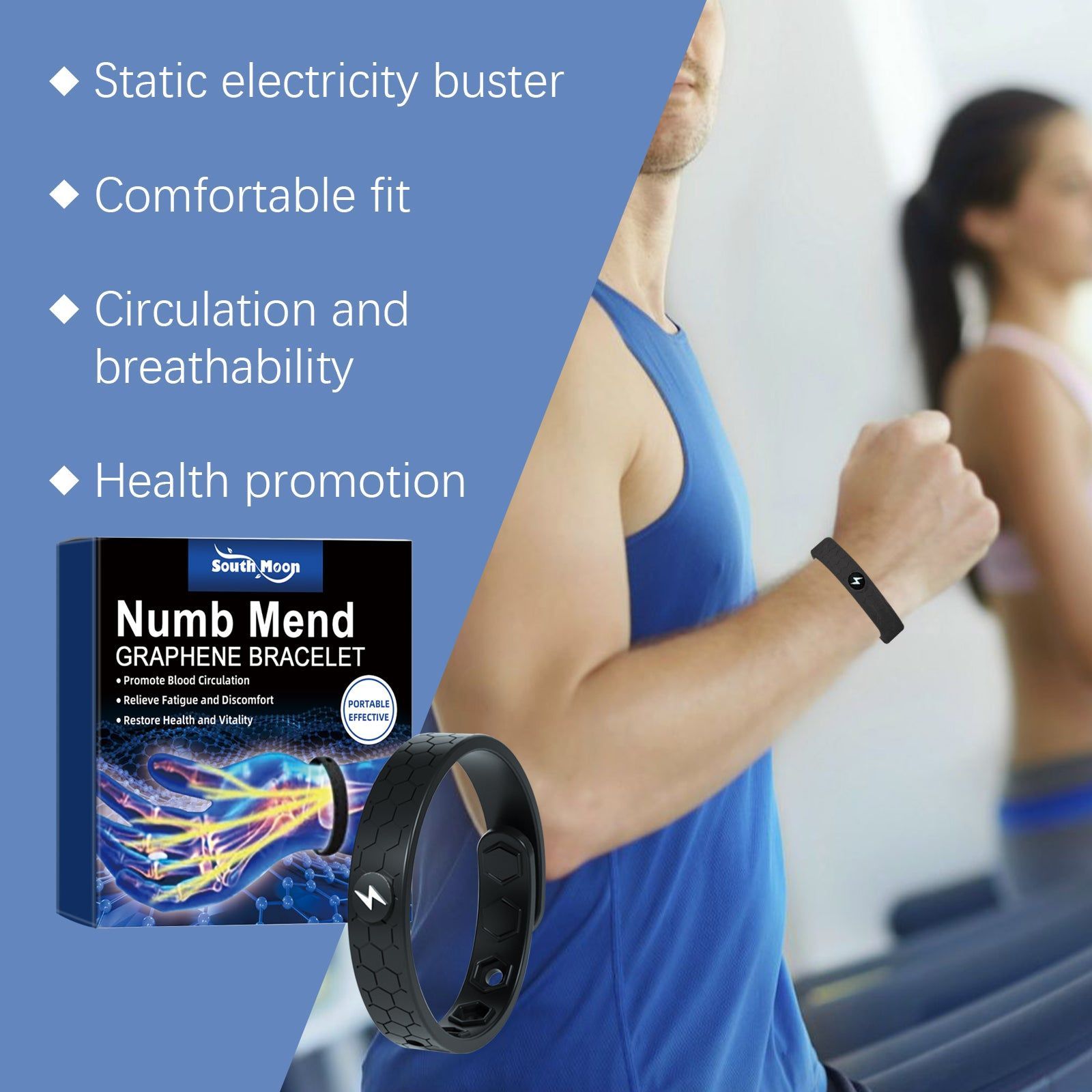 Body Care Bracelet, Anxiety Relief, Blood Circulation, Portable Fashion ,1pcs