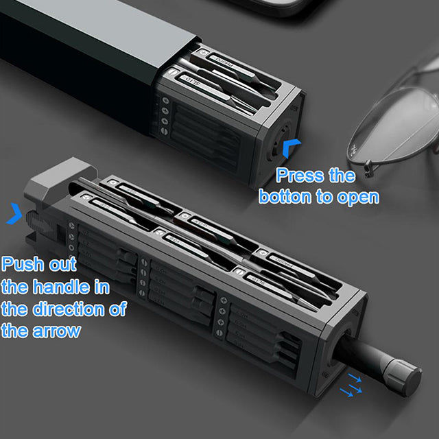 45-Piece Multi-Tool Screwdriver Set - Magnetic Precision Screwdriver Kit with Bits for Electric Devices