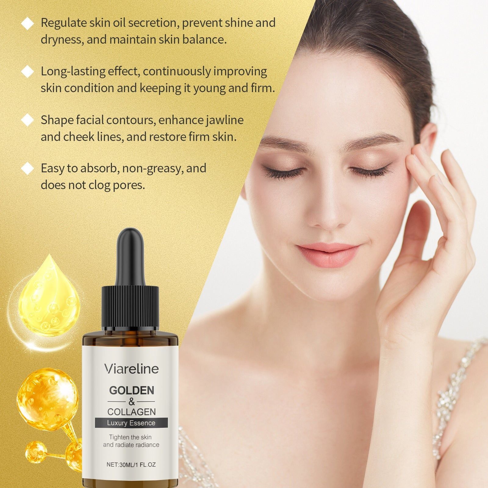 Collagen Essence for Facial Care, Anti-Aging, Hydrating, Youthful Skin ,30ml