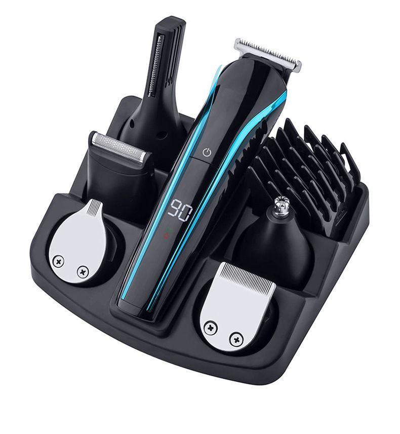 6 in 1 LCD Hair Clipper Grooming Kit