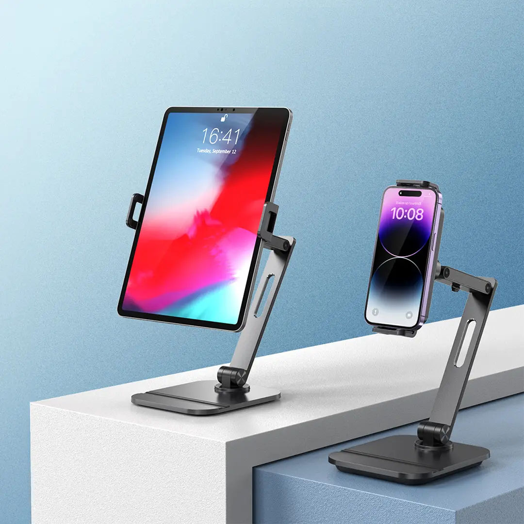 Powerology Smart-Clamp Phone & Tablet Mount, Black