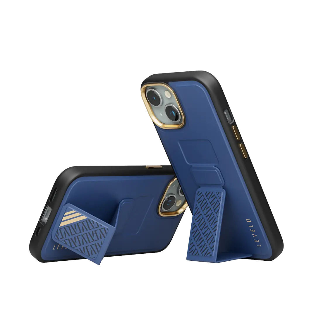 Levelo Morphix Cuero Gripstand Case For iPhone 15 Series