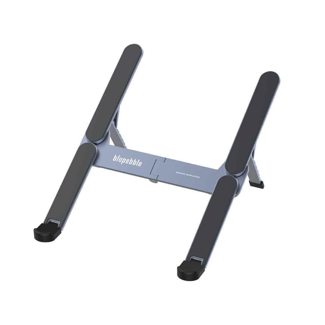 Blupebble FlexiStand Foldable Aluminium Alloy Laptop & Tablet Stand for 11-15-Inch, Gray