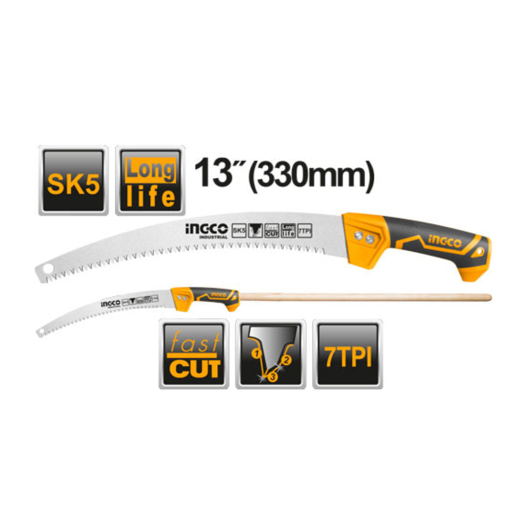 INGCO Pruning Saw, Triple Ground Teeth