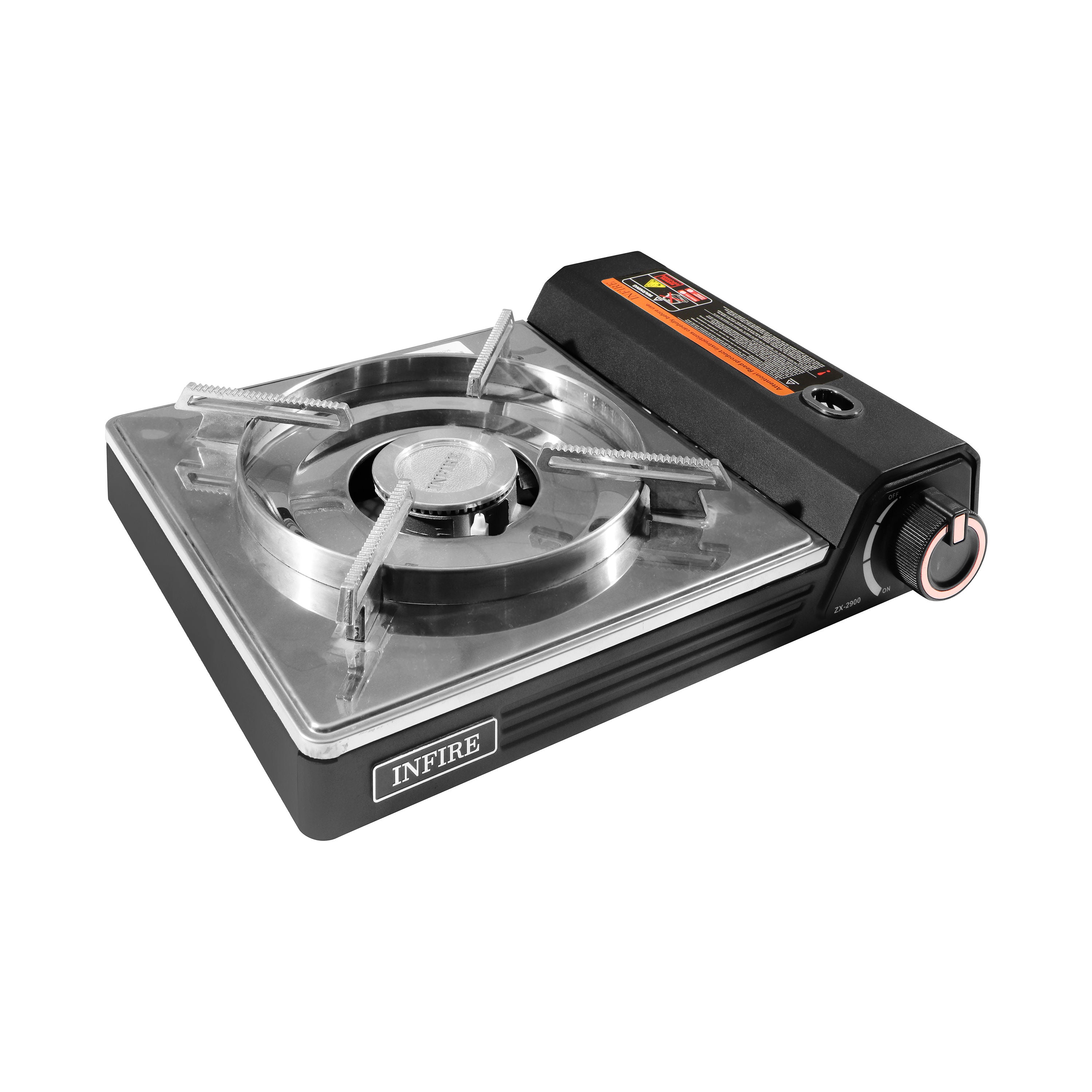 INFIRE ZX-2900 Portable Single-Burner Butane Gas Stove with Carrying Case 2.8kW
