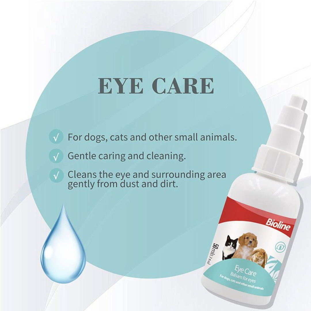 Bioline Eye Care Dogs, Cats And Other Small Animals, Volume 50ml