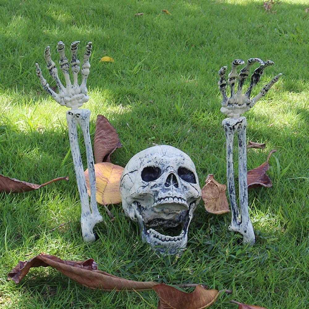 Realistic Skeleton Stakes Halloween Decorations For Garden Lawn Stakes Haunted House