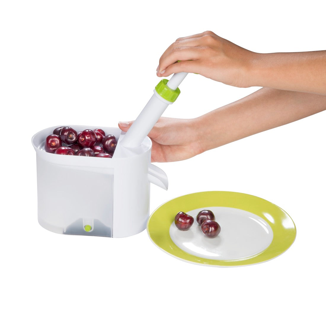 XAVAX 111478 Stone Remover for Cherries and Olives- white/green