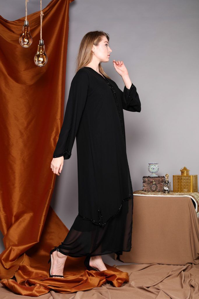 MOiSTREET Double Chiffon Abaya