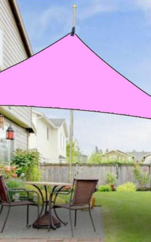 Triangle Sunshade Sail Canopy Patio Waterproof Tent UV Block Awning For Garden Backyard